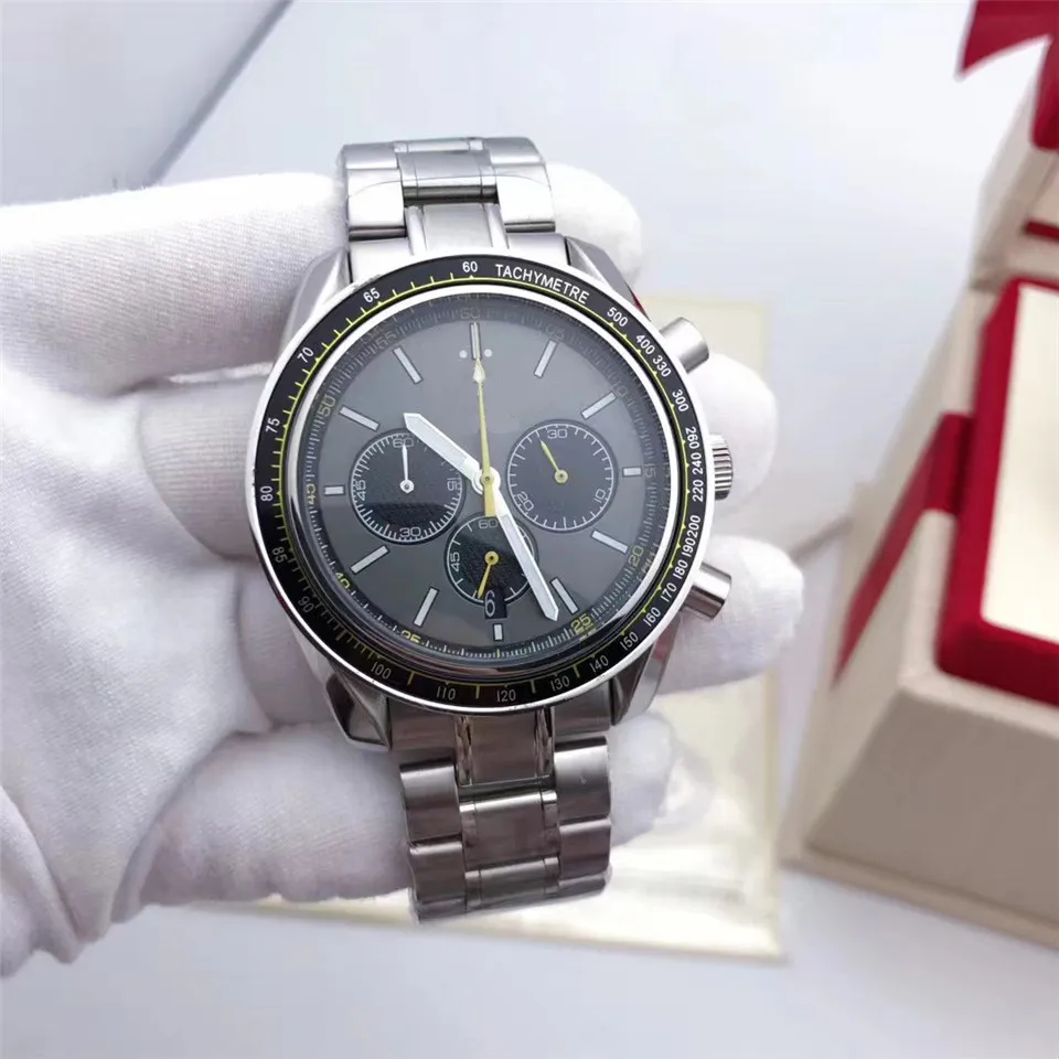 Armbanduhren für Männer 2023 Neue Herren Omegas Uhren Durchmesser Alle Zifferblatt Arbeit Quarzuhr Top Luxusmarke BREI a4