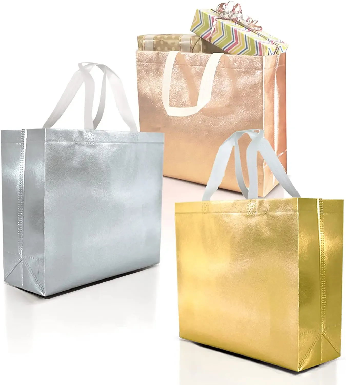 Geschenktüten-Set aus Vliesstoff, für Überraschung, Geburtstag, Party, Hochzeit, Gast, Geschenk, Paket, Kleidung, Business-Tasche