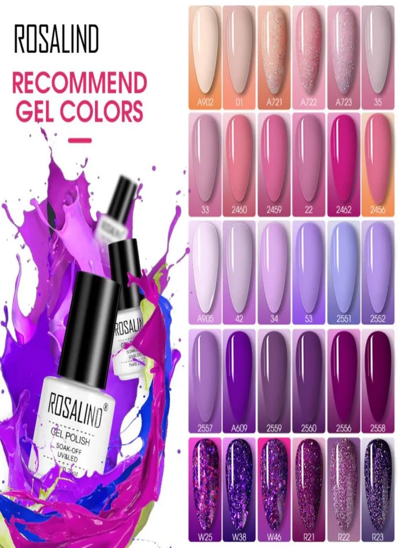 Hela hybrid lackar gelpolska för manikyr nagelkonst gel nagellack semi permanent blöt av 7 ml rena färger uv lacquer7251389