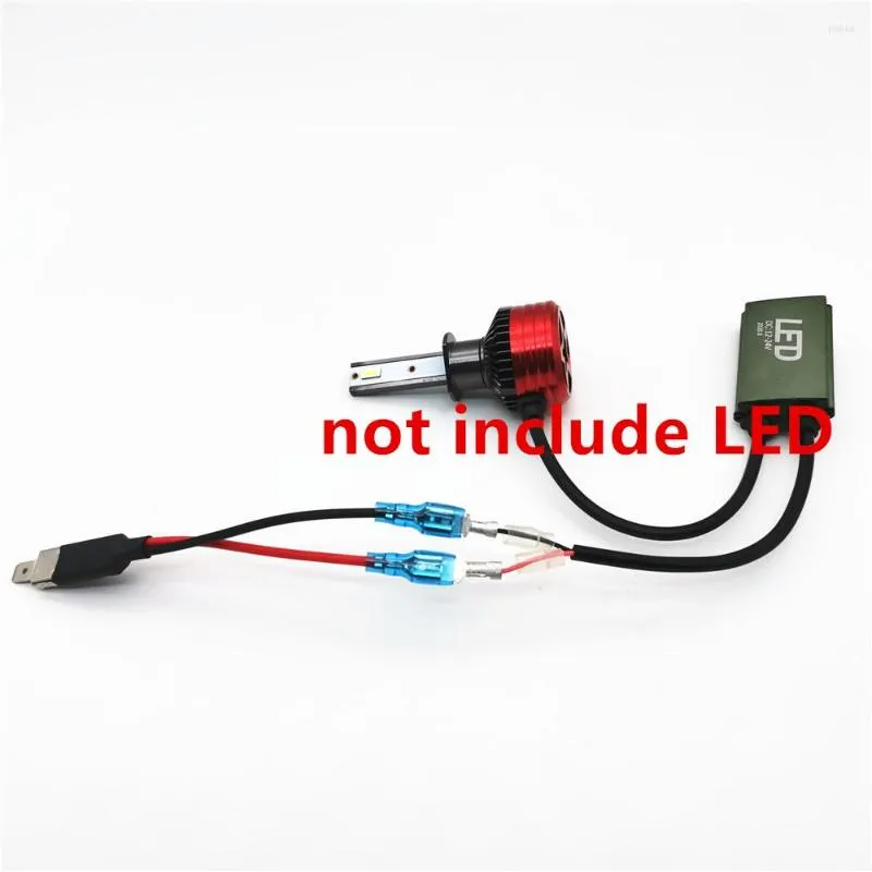 Single Conversion Wiring 2pcs H1 LED Single Conversion Wiring Connector  Cable Holder Adapter For LED Headlight Bulbs 