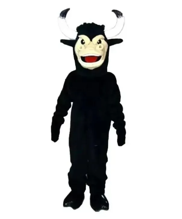 2024 Halloween Zwarte Koe Mascotte Kostuum Pak Feestjurk Kerst Carnaval Party Fancy Kostuums Volwassen Outfit