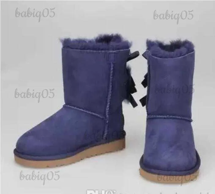 Botas venda quente novo design clássico aus neve 32800 bowknot arco curto mulheres manter botas quentes US3-12 EUR 35-44 T231104