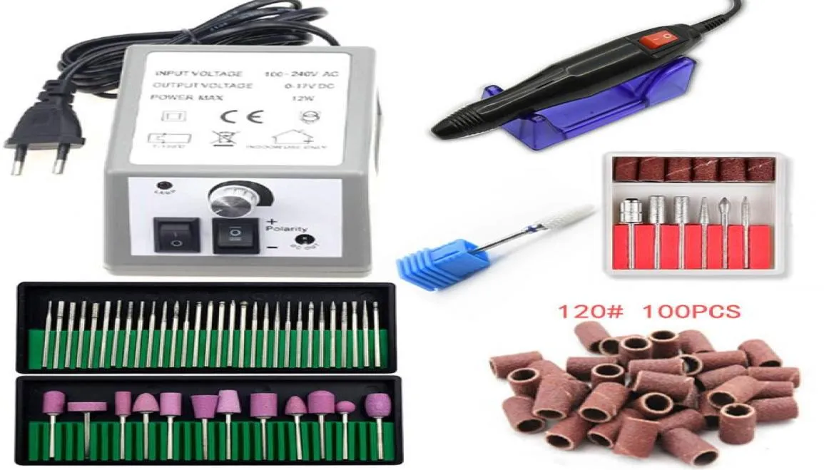 Electric Nail Drill Machine Manicure Machine Professional Nail Master 20000RPM Art File Ceramic Nail Borr Bits Tools CX2008125386543