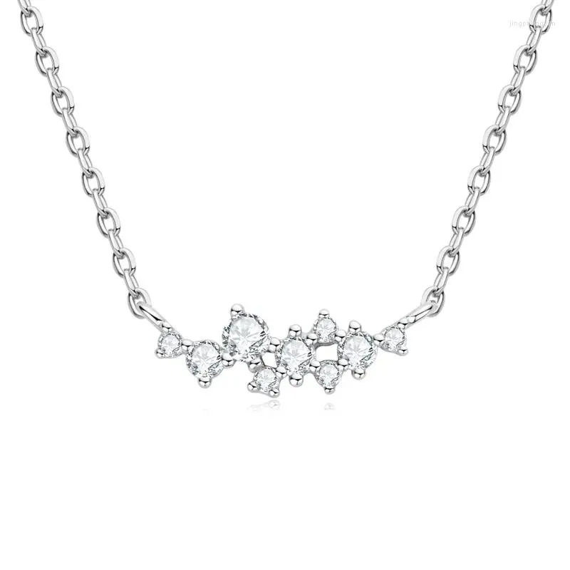 Kedjor Moissanite Necklace Pendant 925 Silver Jewelry GRA Certified Original Unique Charm Choker for Women Girls Valentines Gift