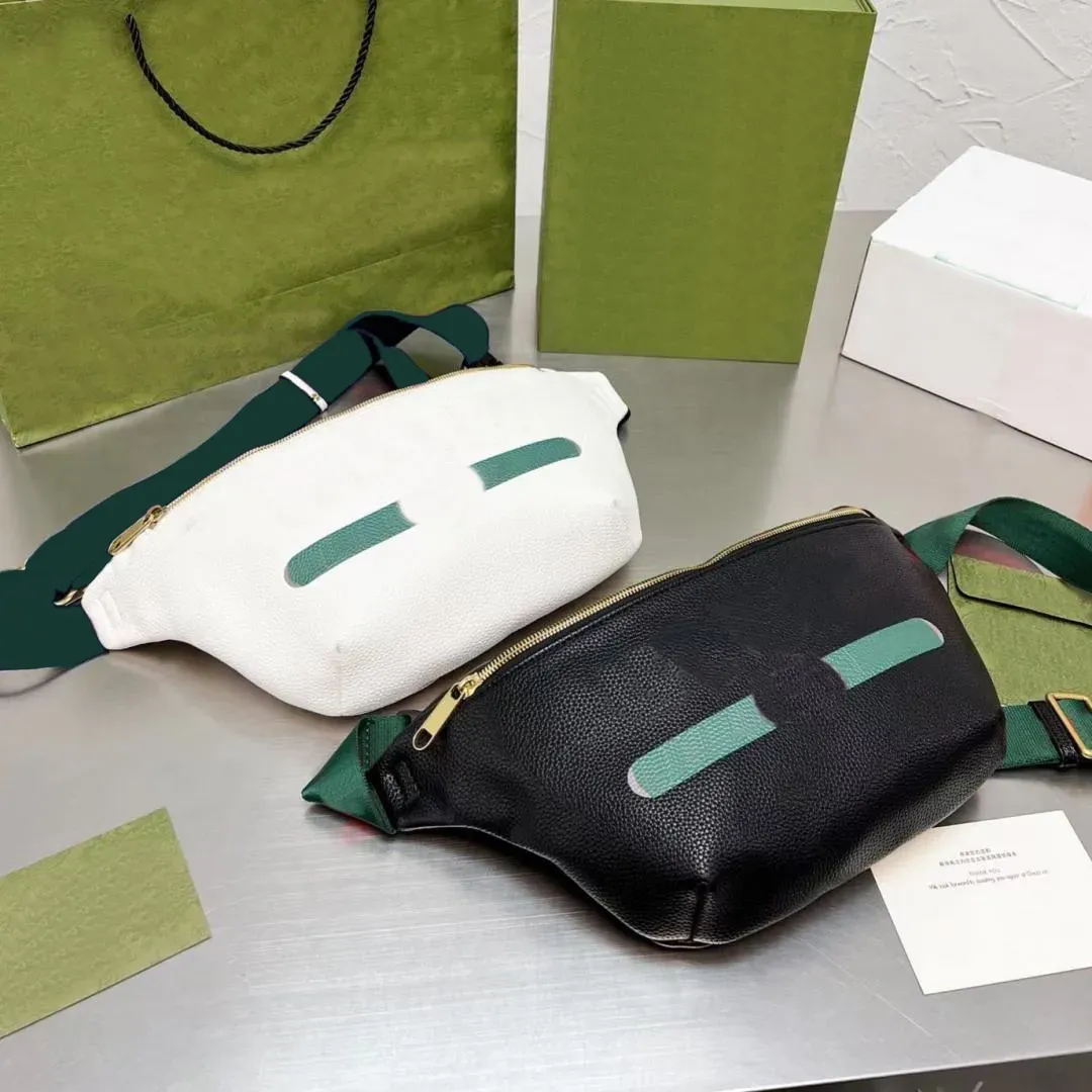 Diseñadores de lujos Mujeres Marca Bolsas de cintura Moda Hombres Sling Bag Cross Body Bumbag Bolso Messenger Dos colores con 2 bolsas de cinturón de tamaño