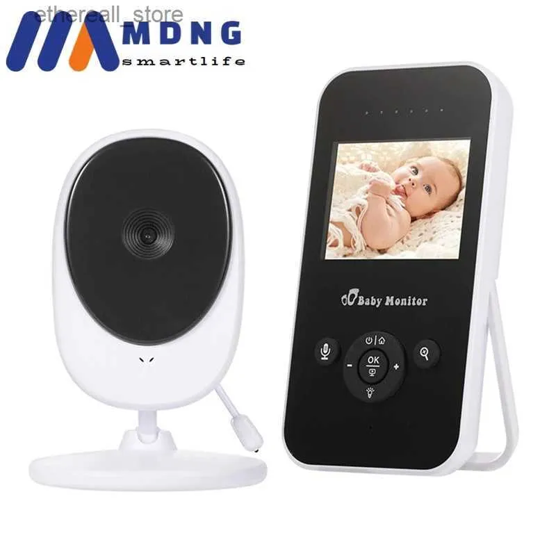 Baby Monitors 2.4 tum trådlös Baby Monitor Night Vision Högupplösning Video Audio Baby Camera Temperaturövervakning Elektronisk babyphone Q231104