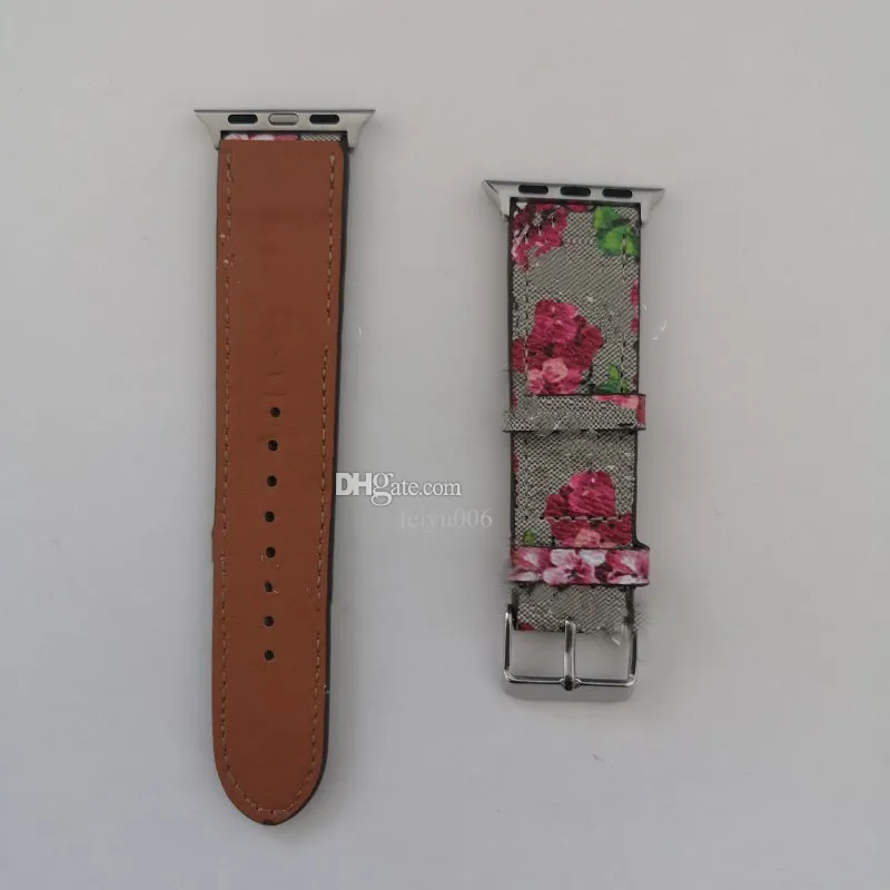 Projektant G Watchbands Pasek 6 5 4 3 2 40 mm 44 mm 38 mm 42 mm iWatch Pasme skórzane paski Bransoletka Stripki modowe