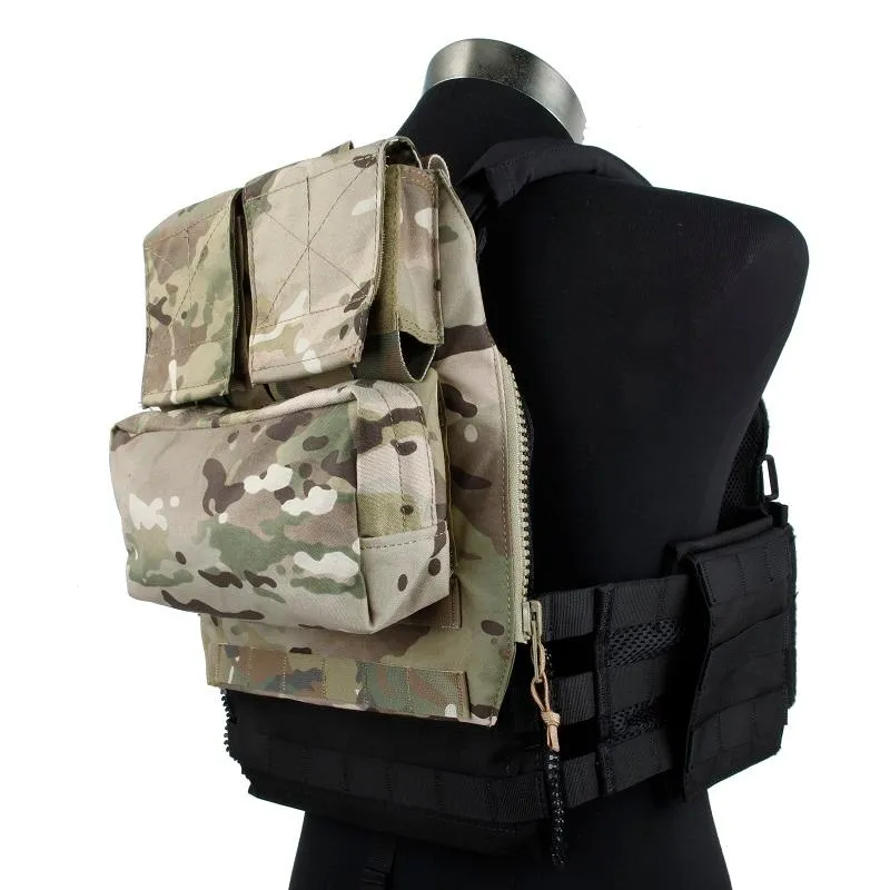 Achtersteun 500D Nylon TMC COG003 MC Pouch Bag Zip Panel voor CPC/AVS/JPC2.0 Tactical Vest CP
