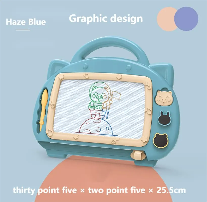 Intelligens leksaker magnetiska ding bräd tabell småbarn erraserbar doodle skrivande colorf drop leverans gåvor lärande utbildning
