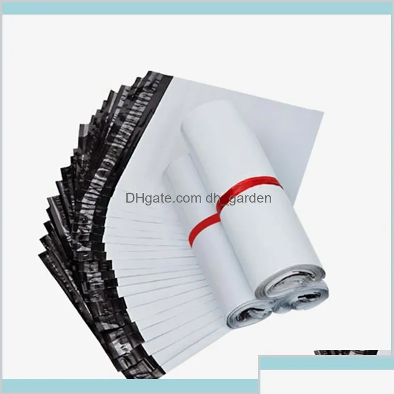 Mail Bags Transport Packaging Packing Office School Business Industrial 100pcslot White Selfseal Adhesive Courier Storage Postal DHDPM