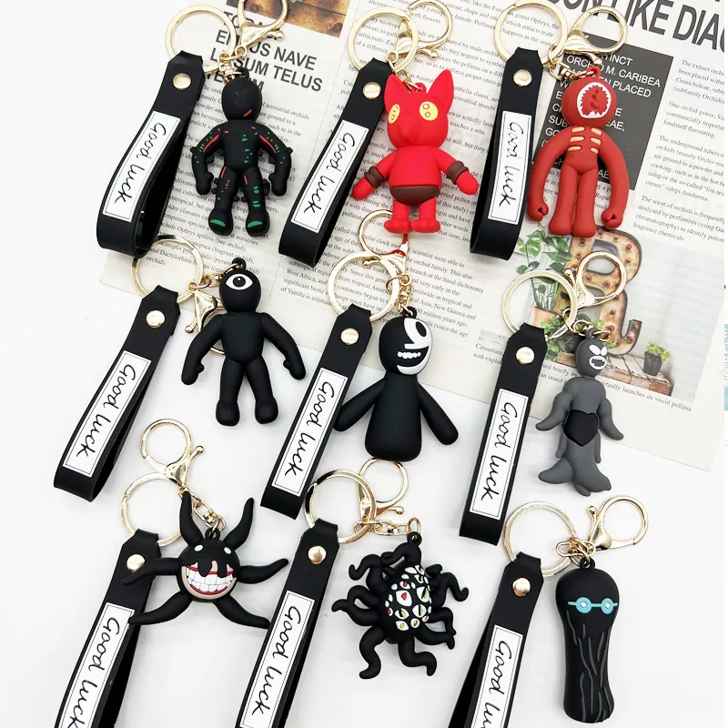 Escape Gate Cartoon Keychain With Roblox Figure Monster Doll