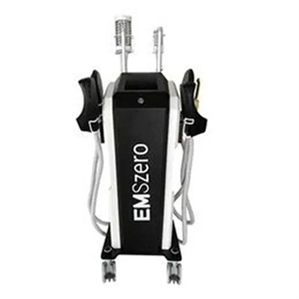 EMSZERO Massaggio muscolare 7 in 1 Riduzione del grasso 14 Tesla 6500 W EMS Effetto semplice e conveniente Esercizio Abbastanza rilassamento Macchina per il riposo Rullo Certificato CE 4 maniglie