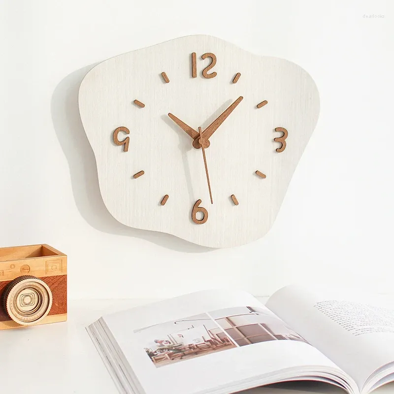Relógios de parede Relógio exclusivo design de madeira vertical moderno quarto led digital industrial relogio parede decoração de casa luxo