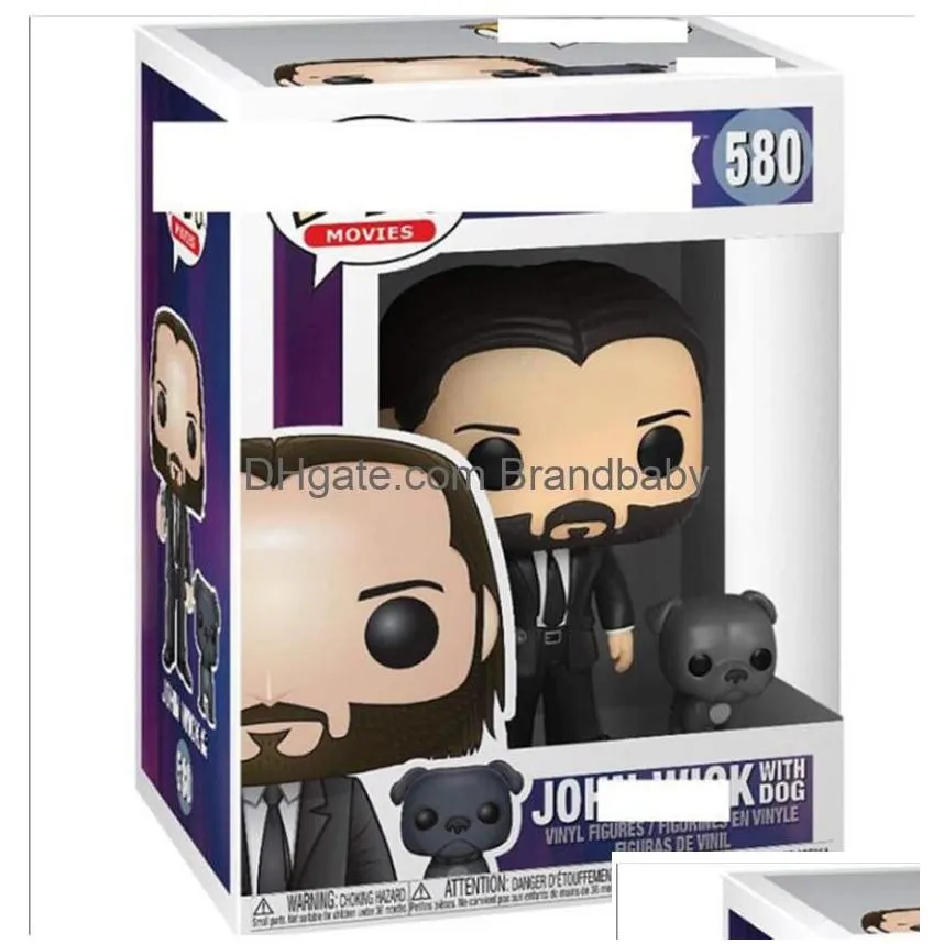 Фигурки фигурок убийцы демонов Funko Pop Hurry Pursuit John Wake 580 Коллекция Модель игрушки для детей Рождественская капля Del Dholz