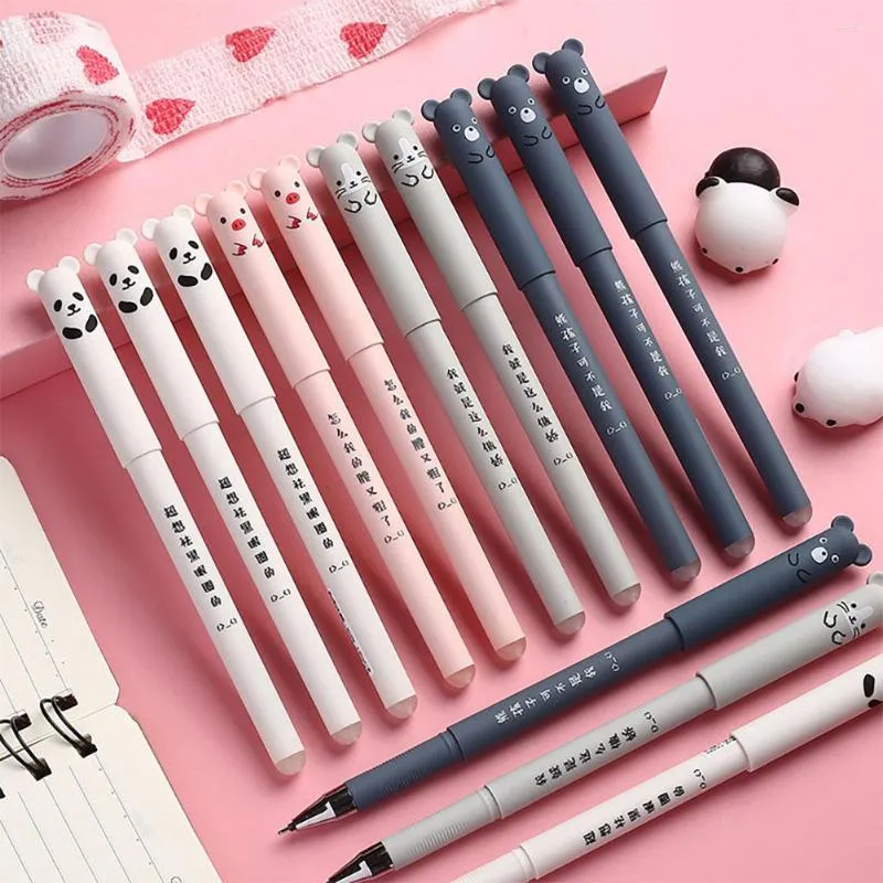 0.35mm Kawaii stylos effaçables pour écrire des cahiers filles mignon stylo à bille Gel accessoires de bureau fournitures scolaires papeterie