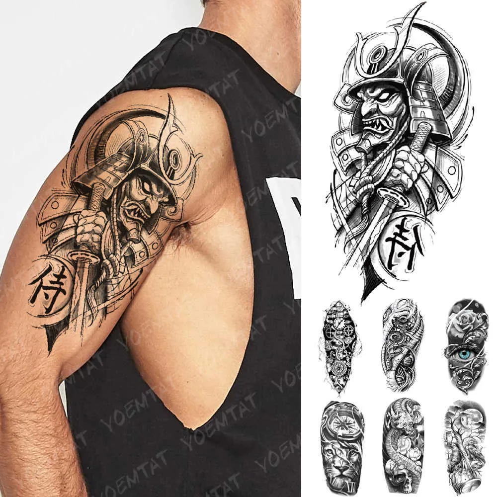 5 PC Temporary Tattoos Waterproof Temporary Tattoo Sticker Mechanical Robot Gear Flash Tattoos 3D Bionic Electricity Body Art Arm Fake Tatoo Women Men Z0403