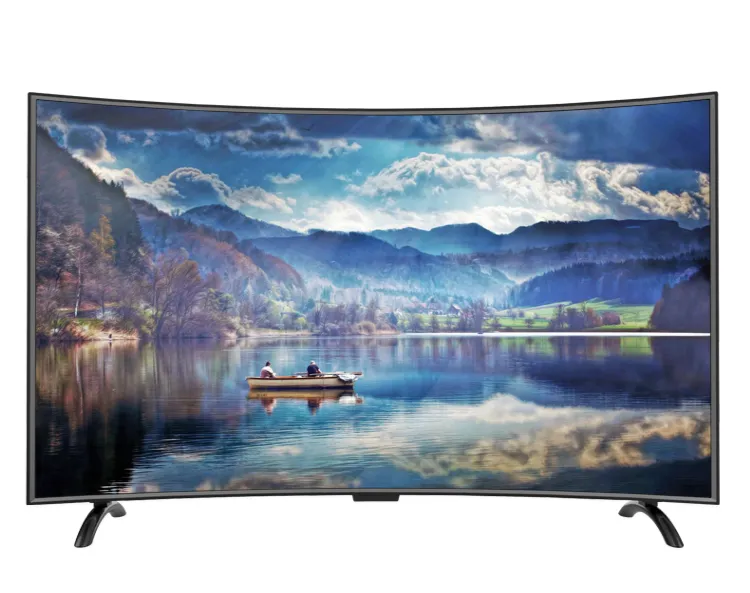 TOP TV Fashion Design Led TV 60 Inch Multi-Language Lcd Smart TV Curved Screen Wifi TV