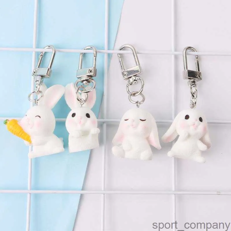 Cartoon Rabbit Key Chain Girl Cute Car Key Chain Student Bag Pendant Fashion Small Ornament Couple Gift keychains