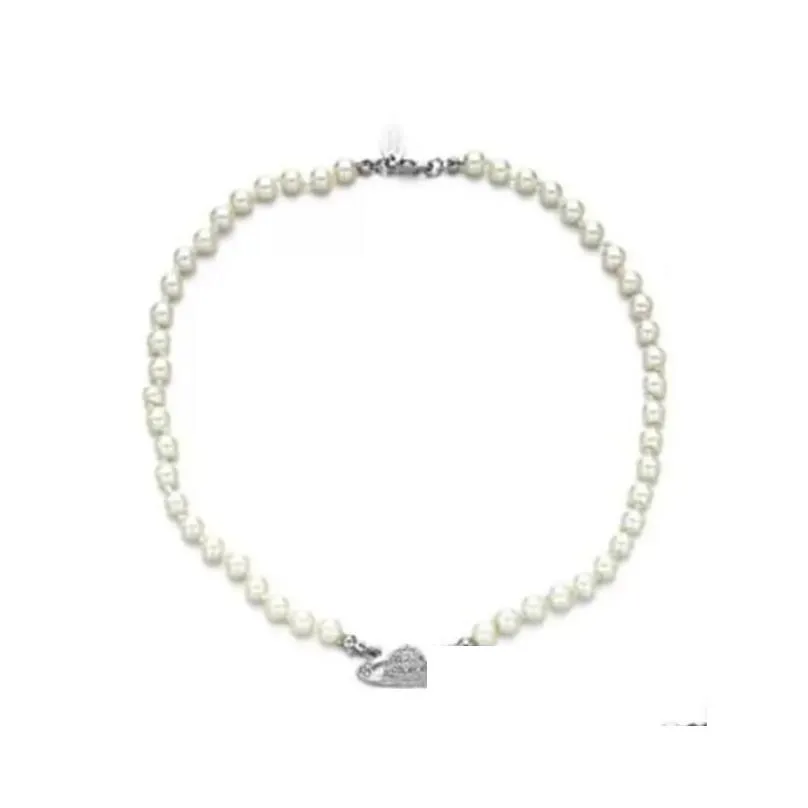 Mode Kristall Perle Halskette Schlüsselbein Kette Perlen Barock Halsband Für Frauen Partei Schmuck Geschenk Drop Lieferung Dhrhw
