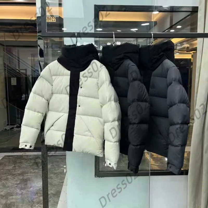 Mens Puffer Jacket Designer Mens Down Jacket Winter Tjockad varm kappa Fashion utomhus Mens kvinnors kappa plus Dalian Hat Sweatshirt
