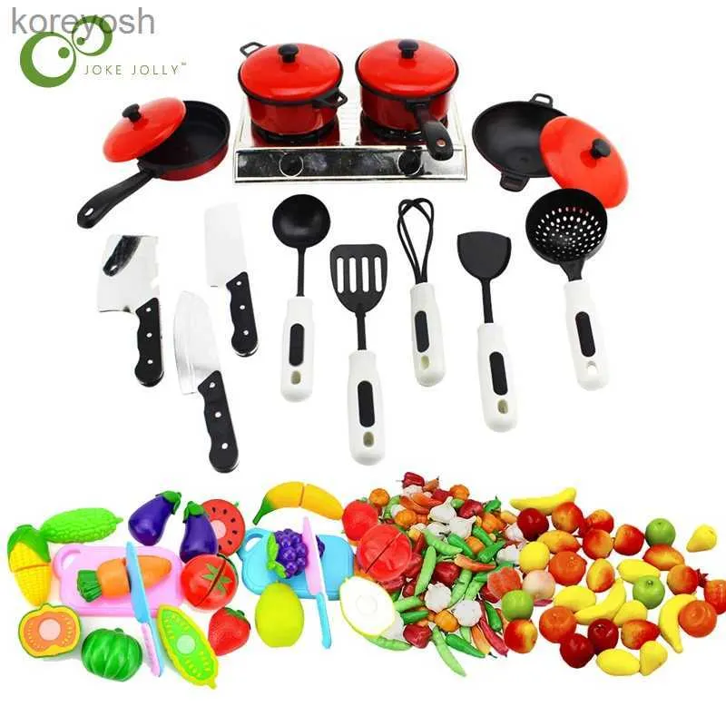 DIY Kitchen Playset With Plastic Cutting Game, Fruit And Vegetable Toys