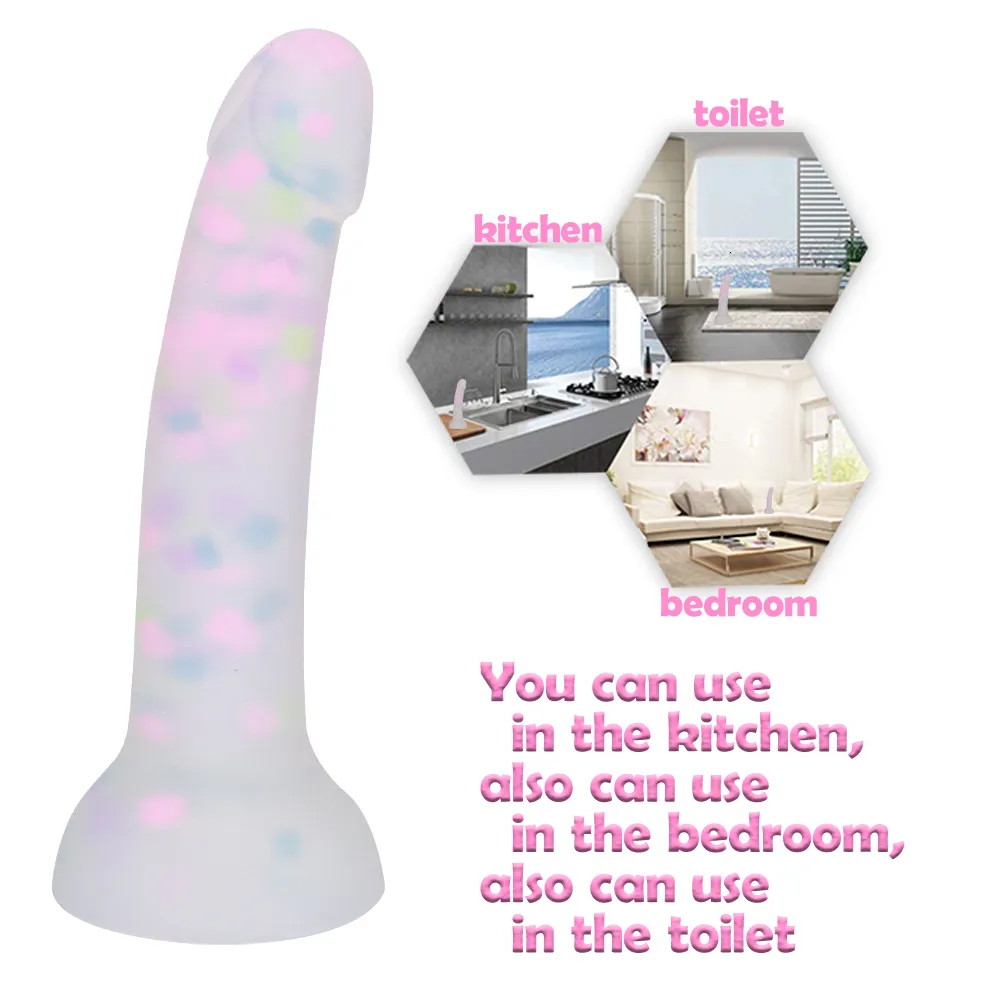 Dildos/Dongs Cute Jelly Soft Dildo Female G-spot Masturbator Anal Butt Plug Adult Sex Toys Suction Cup for Wom_voghion.com