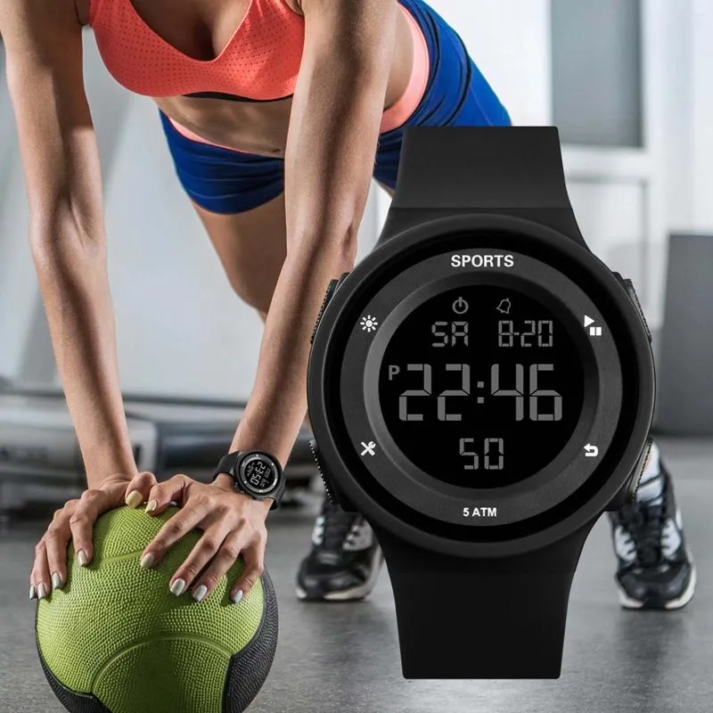 Наручные часы модные мужские цифровые светодиодные часы дата спортивные электронные модные водонепроницаемые для подарка Relogios Feminino