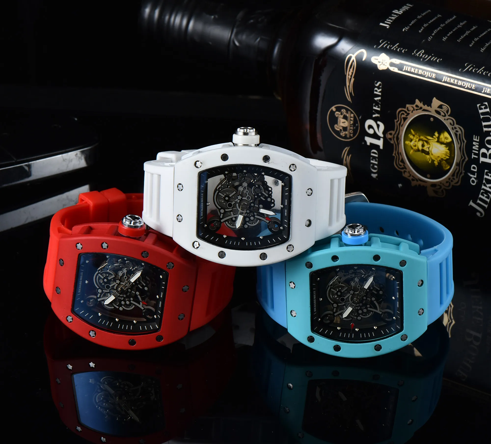 Expensive designer high quality hollowout with Japanese and Korean style men's quartz watch manufacturers agent ocean watch