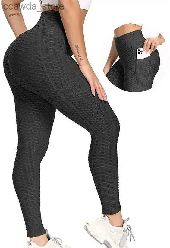 Womens Leggings Sexy Ruched Butt Lift Legging Sport Women With Pockets Anti  Cellulite Pants Fitness Gym Sportswear Push Up Workout Tights Q231104 From  5,13 €