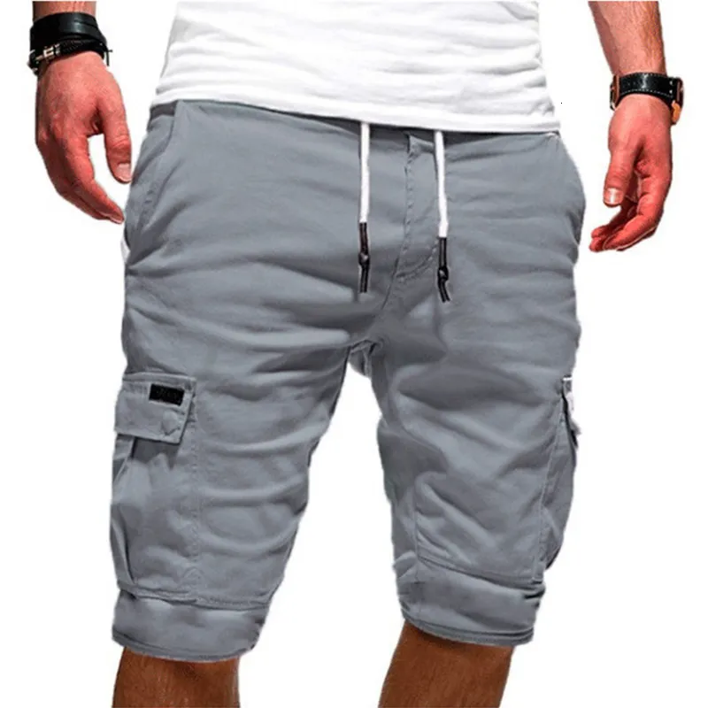 Mäns shorts Herrlast Shorts Jogging Casual Sports Shorts Gym Fitness Shorts Bermuda Flap Pocket Drawstring Militär Tactical Shorts 230404