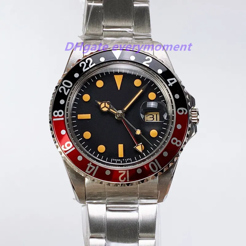 BP Factory GMT Watch 40mm Classic Vintage Automatic Mechanical Men's Watches 16710coke 2836 Movement 316L Sapphire Glow Waterproof Stainless Steel Wristwatch