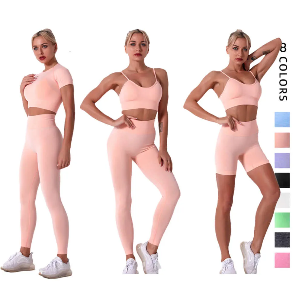 Lu Lu Yoga Lemon Algin Woman Suit Women Workout 4 Piece Set Elastic T Shirt Sports Bra Gym Shorts Fitness Leggings Ladies Tracksuit Exercise Suit LL Align gym clothes