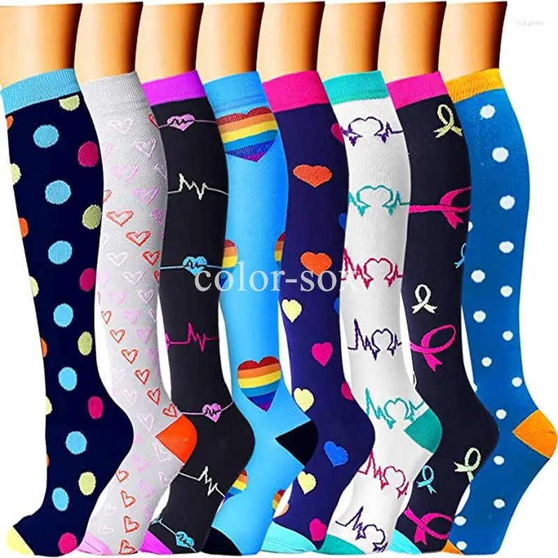 Sports Socks Compression Running Men Women Crossfit Fitness Flight Travel Nurses Cycling