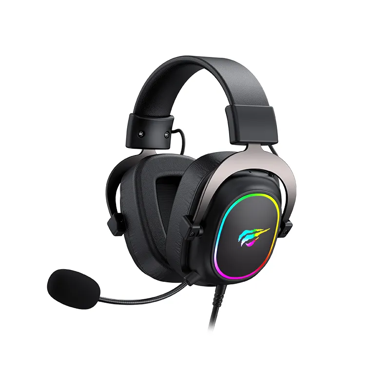 HAVIT H2002PコンピューターRGBゲームヘッドセット7.1サラウンドサウンドUSBゲームヘッドフォンRGB Audifonos Auricularesゲーマー