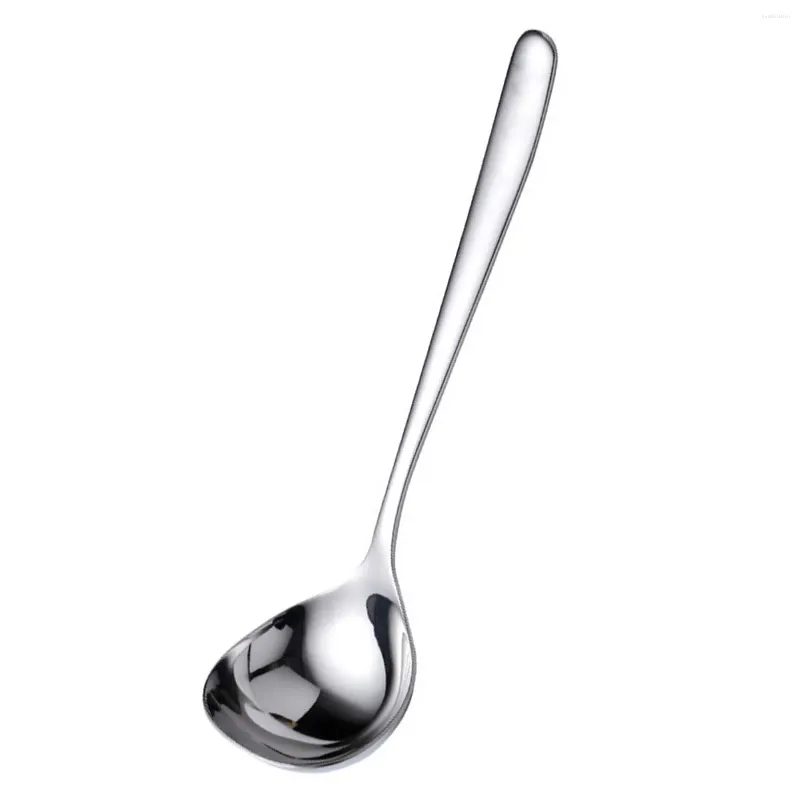 Spoons Large Buffet Serving Dishwasher Safe Round Edge Spoon Ramen For Soup Grain Dessert Milk Tea Coffee