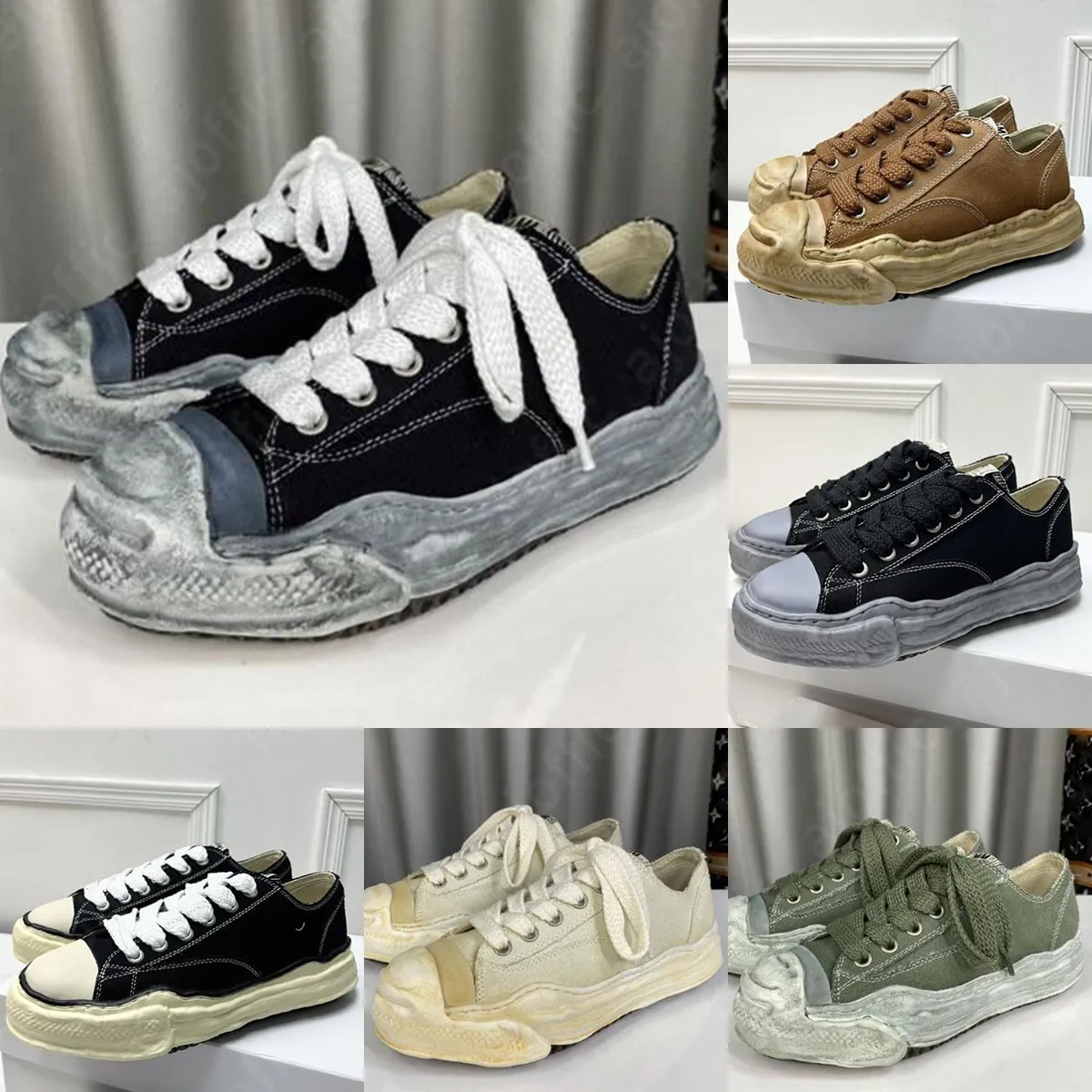 Maison Mihara Yasuhiro Schuhe Sneakers Hipster Canvas Low Top Streetwear klobige gewellte Sohlen Männer Freizeitschuhe Mode Damenschuhe Designerschuhe