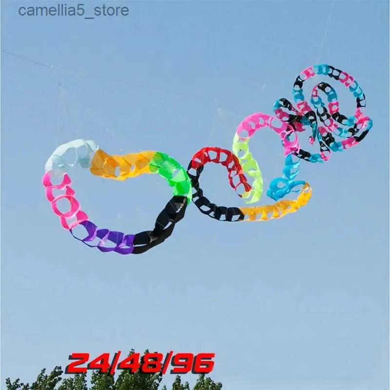 Kite Accessories free shipping high quality kite circles holes pendant kite soft kite outdoor toys large kite factory octopus kite reel 3d hawk Q231104