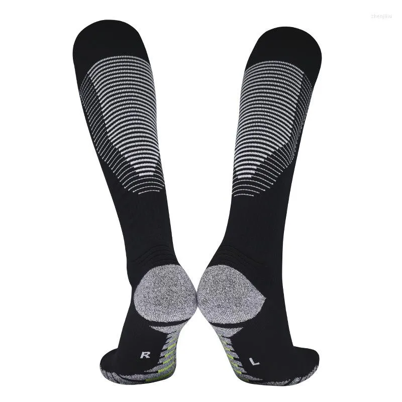 Sports Socks Summer Knee High Football Men's Striped 5 Pairs Per Set Ladies Professional Non-slip