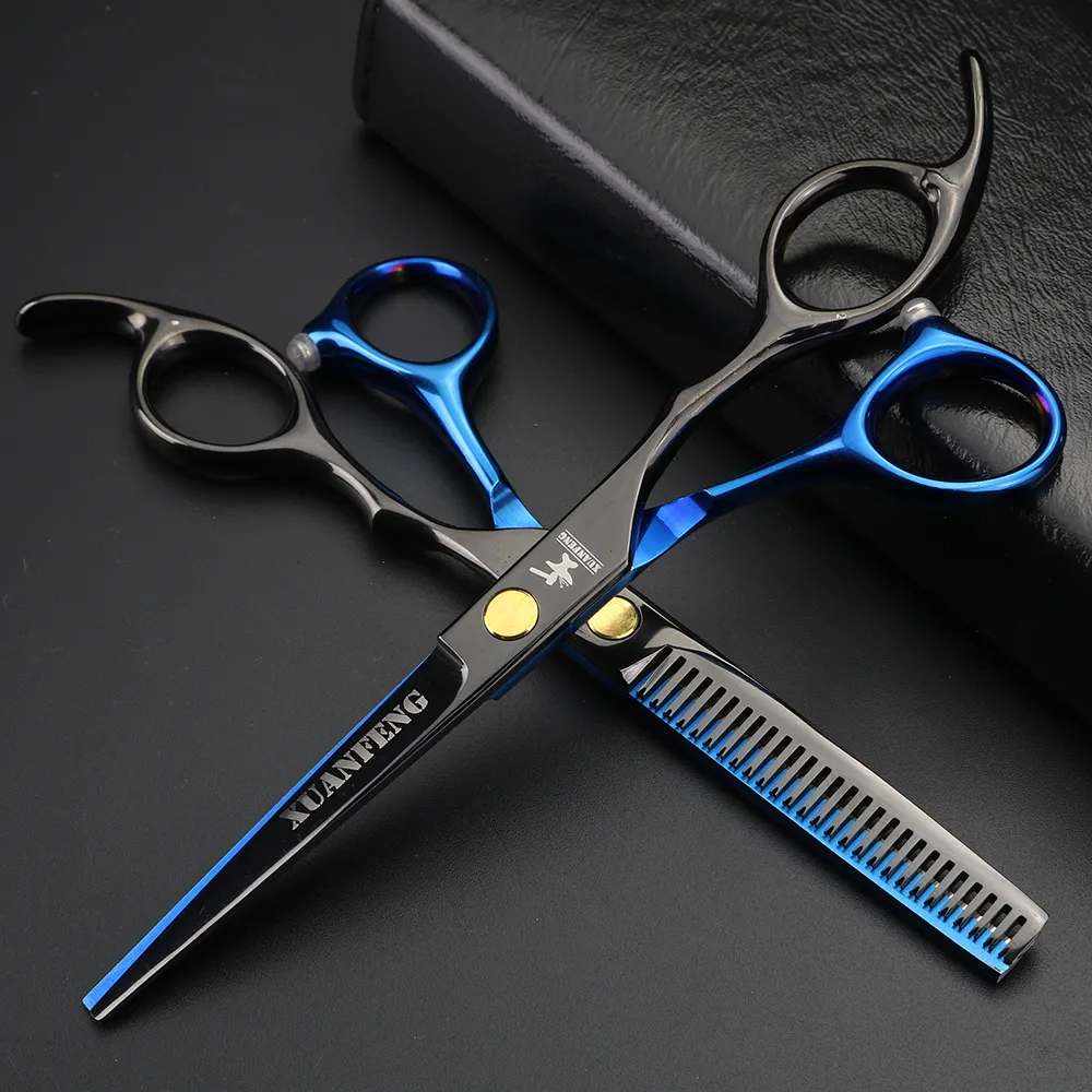 Nożyczki do włosów podwójny kolor 6-calowe profesjonalne nożyczki do włosów 9CR18 STALOWE CIĘŻKI I SCISSORY ZESTAWY 230403