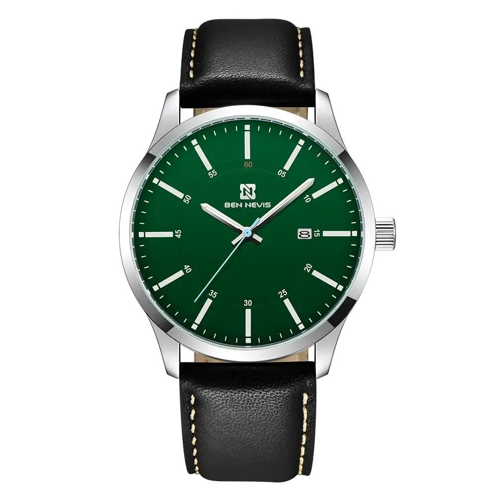 Nieuwe mode herenhorloges topmerk luxe lederen klok sport eenvoudig waterdicht quartz horloge heren relogio masculino