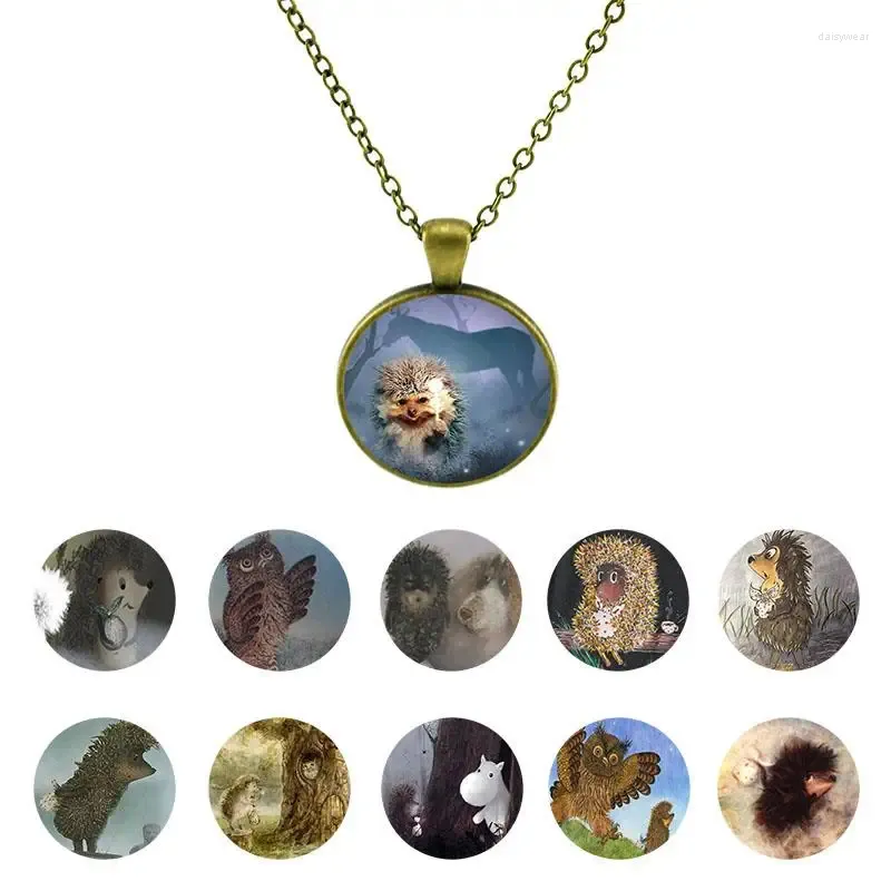 Pendentif Colliers Mignon Gris Hérisson Collier Chaîne Ras Du Cou Mode Bijoux Pour Animaux De Compagnie Pour Femmes Filles Charmes Lots Cadeau De Fête HF27