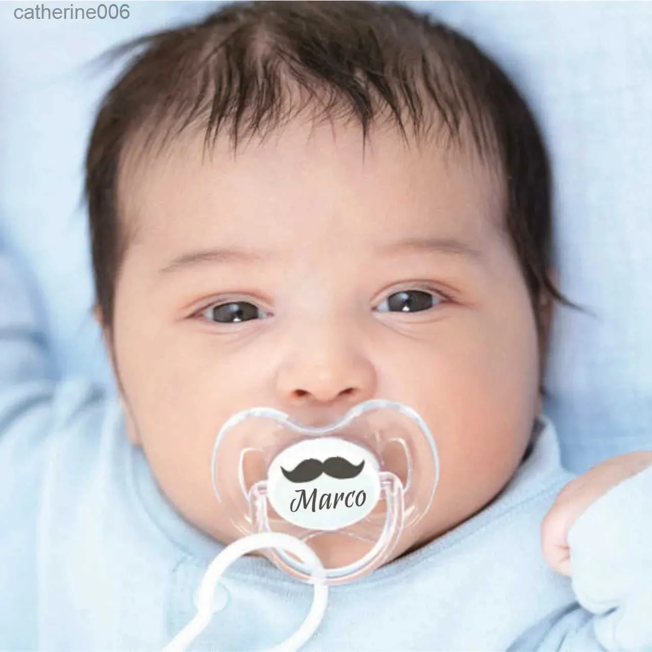 Schnuller # MIYOCAR personalisiert, jeder Name kann transparent sein, kieferorthopädischer Schnuller, BPA-frei, Geschenk für Neugeborene, Babyparty, L231104