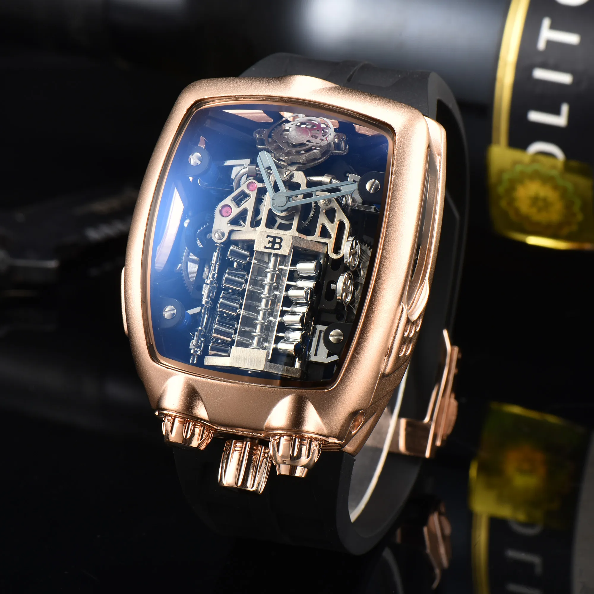 Disenador Caro Hombre Alto Deportes Movimiento Mecanico Reloj Cinturon De Silicona Explosion Transfronteriza Luminosa Impermeable Multifuncional Ventas Directas De Fabrica De 644 54 DHgate