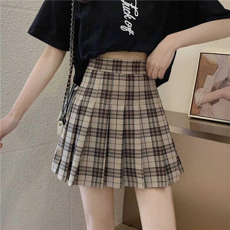 Save Big on Bulk Plaid Pleated Skirt Womens Women's Plaid Skirt Casual,  Gothic, Sexy, Pleated, Spring/Summer/Autumn Best Deals on DHgate