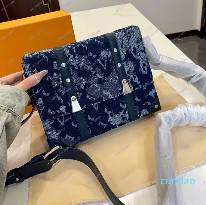 Kadınlar tuval haberci çantalar erkek çanta tasarımcısı mektuplar bagaj çantası sokak moda deri flep crossbody omuz çantası