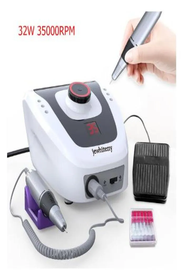 Electric Nail Drill Manicure Machine 32W 35000RPM Set for Nail Pedicure Machine Fingernail Drill Equipment Manicure Tools7265574