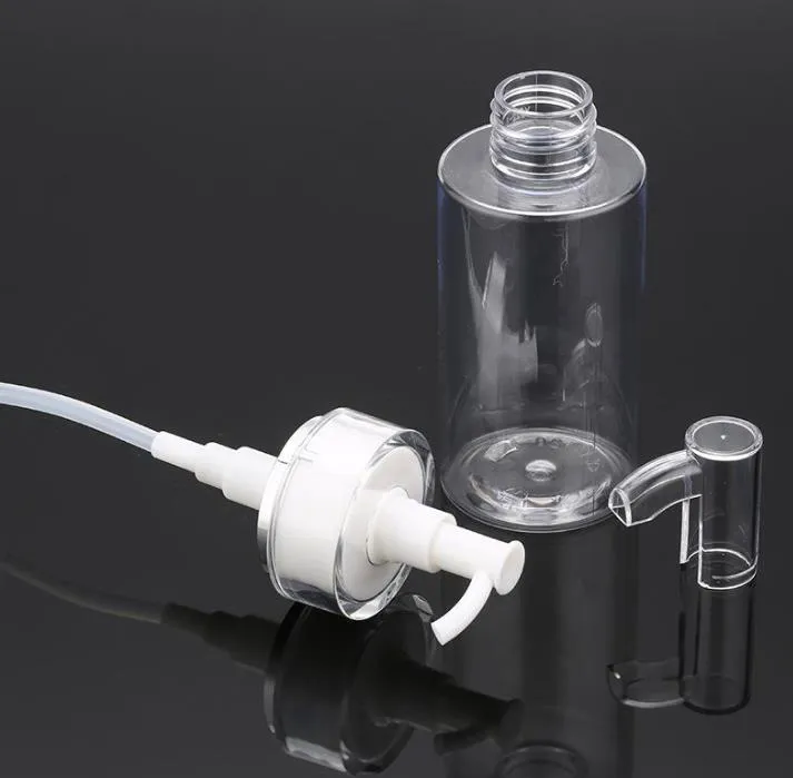 Fashion Plastic Cosmetic Packaging Pet Lotion Pump Bottle High-End Sub-Bottling Acrylic Pump Bottle 120 ml 160 ml 200 ml