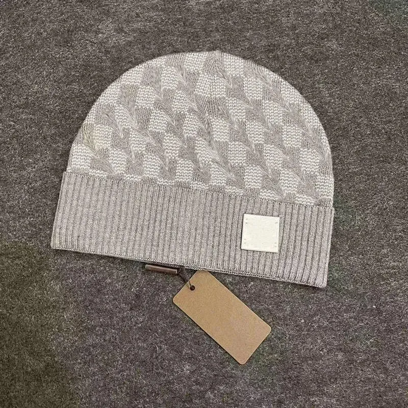 Chapéus de grife de moda masculino e feminino gorro outono / inverno chapéu de malha térmica chapéu de marca de esqui gorro de alta qualidade xadrez crânio chapéu de luxo boné quente A68641788