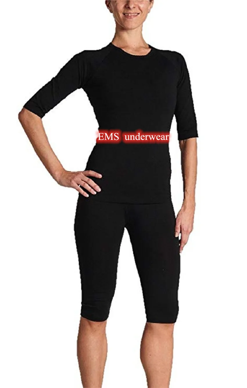 بدلة تدريب أسود Miha Bodytec EMS Suit Xems Size Size XS ، S ، S ، M ، L ،