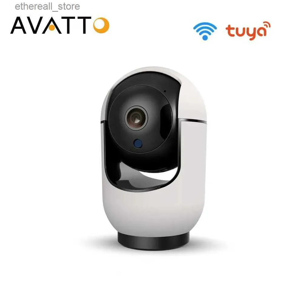 Baby monitor AVATTO WiFi Telecamera IP Protezione di sicurezza interna Audio bidirezionale 1080P Visione notturna Baby monitor CCTV Funziona con Alexa Google Home Q231104